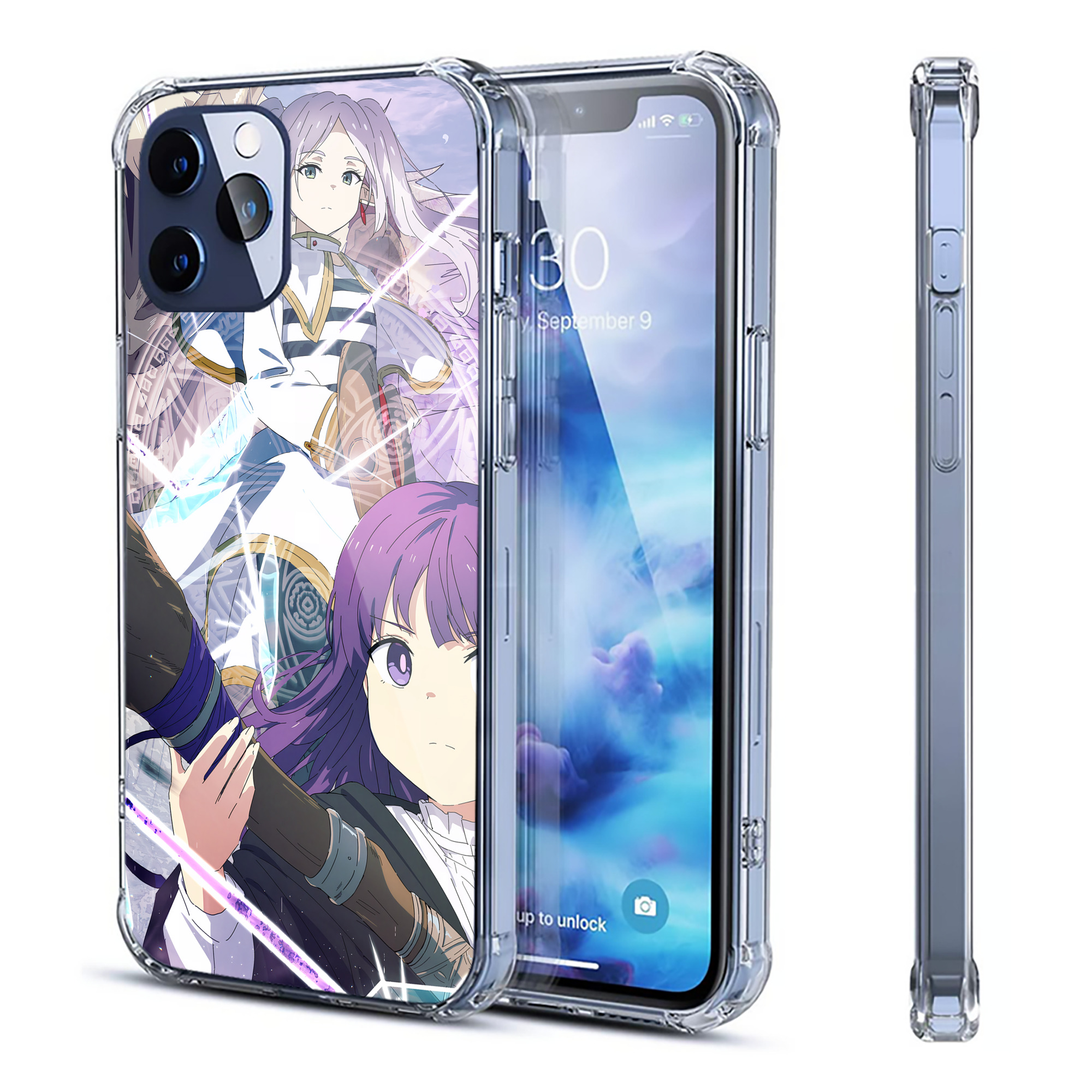（画像用） 葬送のフリーレン Frieren 【iPhone 12シリーズ対応】透明スマホケース（クリアソフトケース）